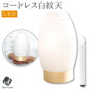 初盆用 盆提灯 白紋天 ちょうちん ミニサイズ コンパクト 新盆用 初盆 LED ライト コードレス お盆 お盆用品 仏具 和風 盆ちょうちん 贈り物 進物 手...