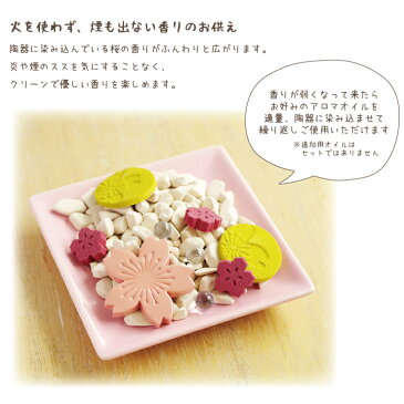 お供え 火を使わない 華ともか 桜の香り 線香 お香 仏具 アロマ さくら ストーン 火気厳禁 煙なし ギフト お悔やみ