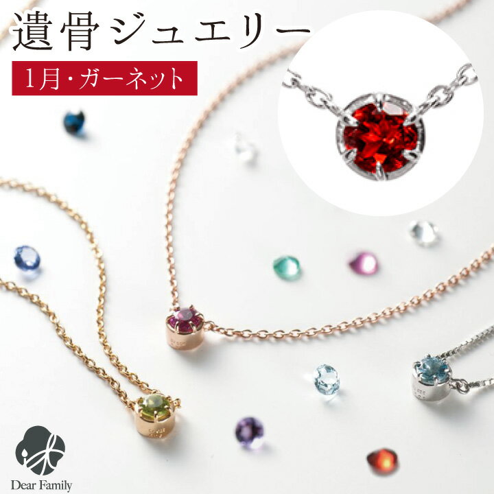 遺骨ペンダント 誕生石 1月 ガーネット BirthstoneS ネックレス ペンダント 遺骨ジュエリー 手元供養 骨 納骨 遺骨 加工 メモリアル アクセサリー 遺灰 水子 宝石 TOMONi 埋め込む プラチナ 天然石 18金 パワーストーン BP001