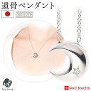 【ポイント5倍】遺骨ペンダント クレッセント ホワイトゴールド K10 ダイヤモンド 国産 手元供養 供養 Soul Jewelry 遺骨カプセル アクセサリー...