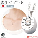 【ポイント5倍】遺骨ペンダント ホースシュー プラチナ ダイヤモンド 国産 手元供養 供養 Soul Jewelry ソウルジュエリー 遺骨カプセル アクセサリ...