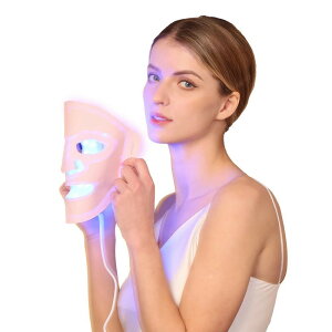 LED シリコンマスク フォトフェイシャル 美容マスク ながら美容 LED美顔器 4色 美容器 潤い 美白 毛穴 弾力 シワ ボタン一つで簡単操作