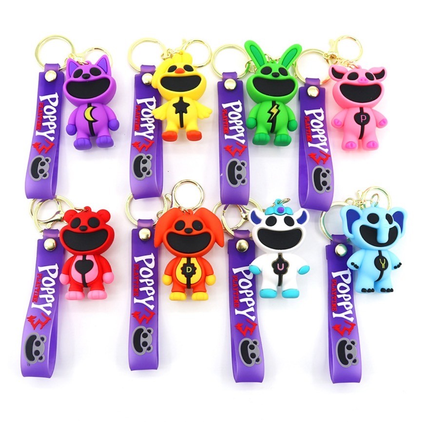 【即納！新作Smiling Critters Keychain！8 Types!】PoppyplayTime スマイリングクリッターズ 猫 キーホルダ 知育玩具 ギフト クリスマス プレゼント 誕生日プレゼント サプライズ