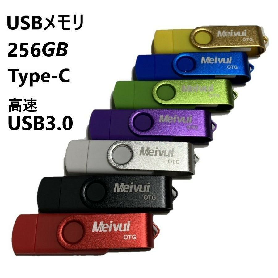 USBメモリ 256GB USB3.0 USB-C TYPE-C かわい