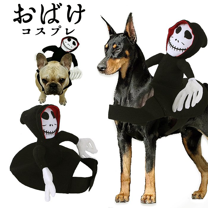 犬 ハロウィン コスプレ おばけ おもしろ 衣装 マジックテープ コスチューム 服 ドッグウェア 小型犬 中型犬 被り物 仮装 パーティー KM627G ハロウィンのイベントやコスプレに。 【コメント】柔らかい生地で、ワンちゃんに負担が少ないです。首回りと胸囲部分のサイズ調整可能。製造時期によりサイズやデザインに多少の違いがあります。ご了承くださいませ。 2