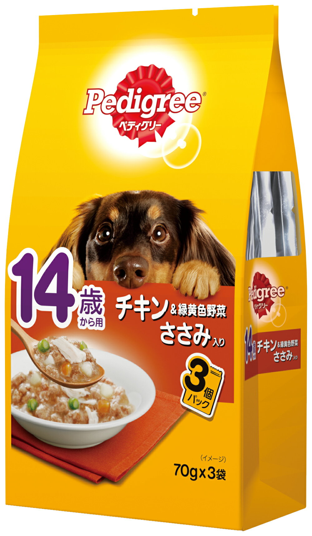 樂天商城 - 【お取り寄せ】 [マース] ペディグリー 14歳から用 チキン＆緑黄色野菜 ささみ入り 70g X 3袋 タイ