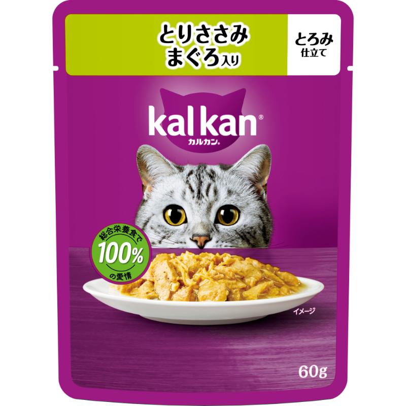 樂天商城 - 【お取り寄せ】 ［マースジャパン］カルカン パウチ とりささみ まぐろ入り 60g タイ