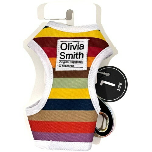 樂天商城 - 【お取り寄せ】 オリビアスミス ベストハーネス マルチボーダー 1号 ( 1号 , マルチボーダー )