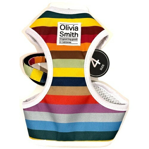 【お取り寄せ】 オリビアスミス ベストハーネス マルチボーダー 4号 ( 4号 , マルチボーダー )