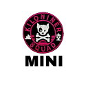 【お取り寄せ】 ミニ ドッグ&クロスボーン パッチ ピンクブラック アメリカ