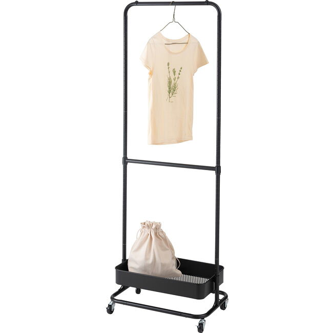 ハンガーワゴン ラージ ブラック 一人暮らし家具 北欧風家具 新生活家具 [2]