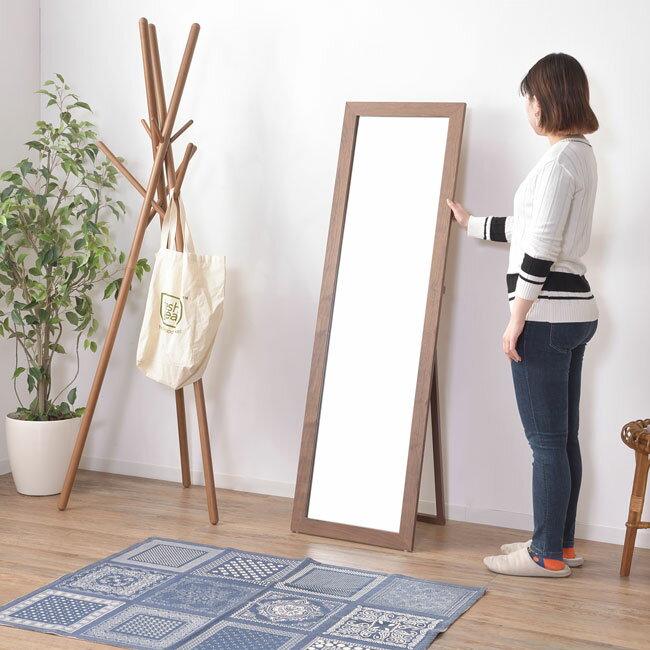 樂天商城 - トリコ スタンドミラ 姿見 全身鏡 一人暮らし家具　北欧風家具 新生活家具