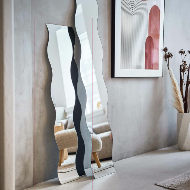 ウォールミラー　壁掛け鏡　北欧風家具