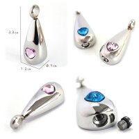 ペットメモリアル遺骨ジュエリーDropHeartドロップハートオールステンレスクリメイションジュエリー【ペット仏具】【遺骨カプセル】【ペットの骨】【分骨】【犬】【猫】【遺骨ペンダント】【遺灰】【遺骨アクセサリー】【ペット供養】【動物】【カロート】