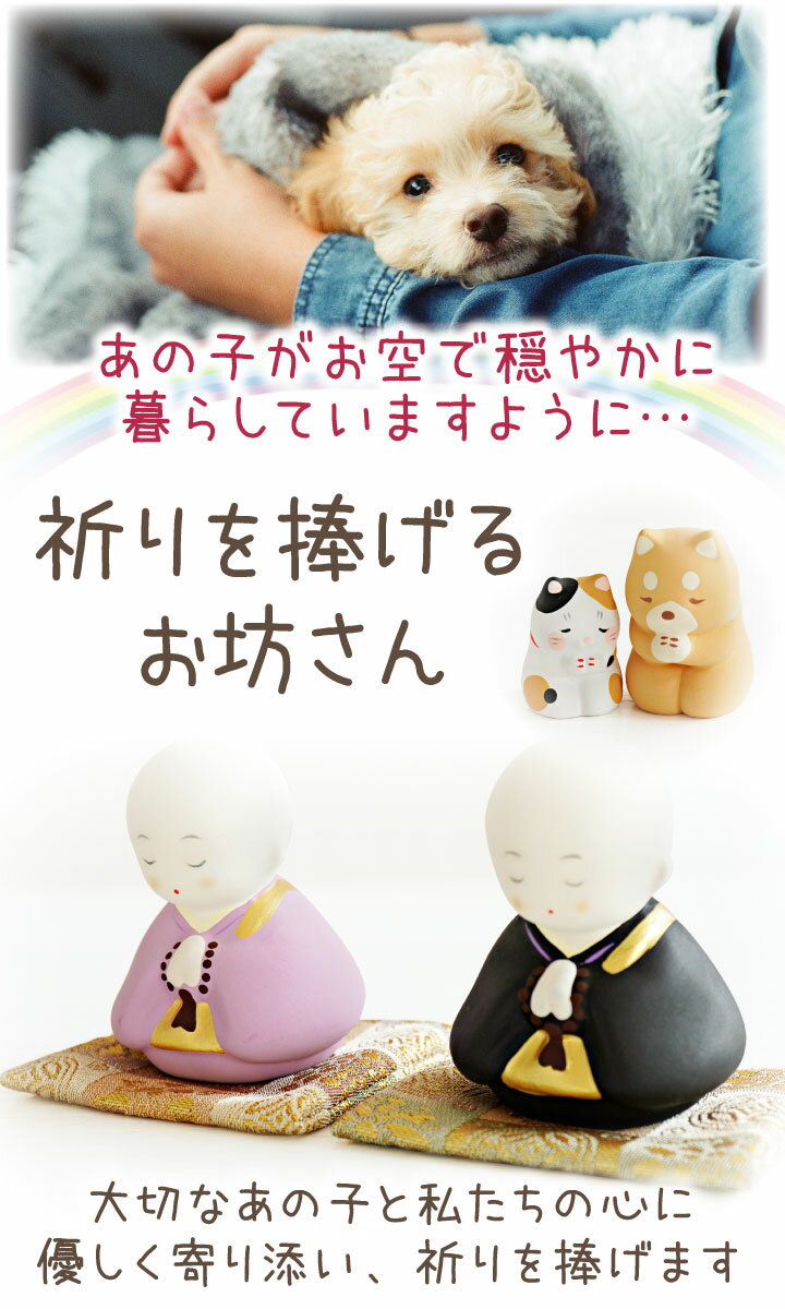ペット仏具 お坊さん 犬 猫 お飾り お供え ...の紹介画像3