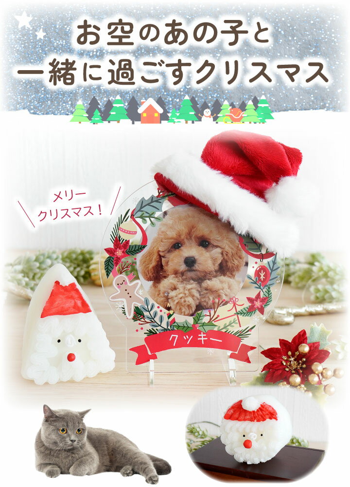 ペット仏具 クリスマス サンタクロース キャン...の紹介画像2