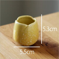 【ペット仏具】やわらぎの花水入れゆず(イエロー)国内生産品ペット仏具仏具ミニ本格国産犬猫メモリアル単品可愛い香皿線香立て