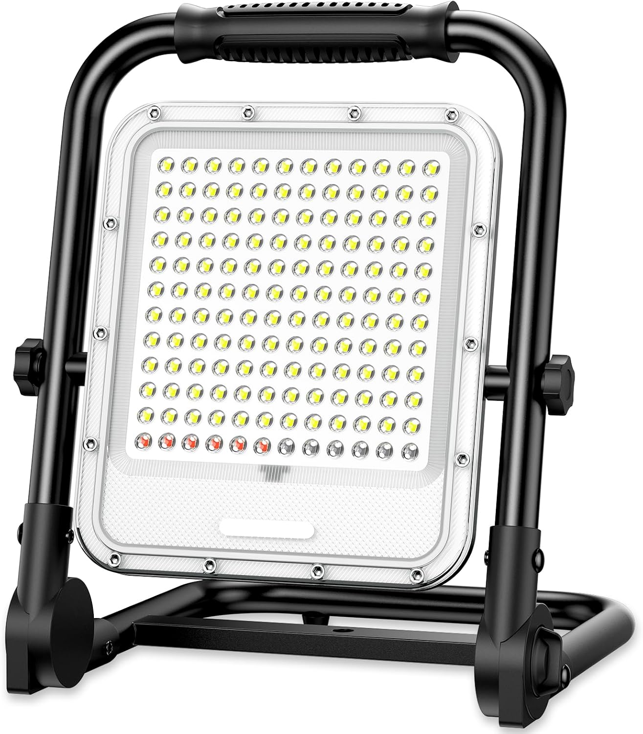 ＼4000円相当特典／投光器 充電式 led 作業灯 400W相当 超高輝 32000mAH大容量 携帯型 台座型 屋外照明 LEDライト 6500K 3段階明るさ+SOS 折り畳み式 持ち運びやすい 軽量 ワークライト 360°/120°角度調整 キャンプ 夜間作業 台風 地震 防災 停電 DC電源ケーブル付き