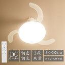 \特典あり/ 2025年革命的なデザイン/シーリングファンライト 5000LM 6~10畳対応 シーリングファンライト リモコン付き 天井 シーリングライト フ...