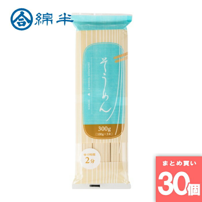 Somen - そうめん 300g 綿半プライベートブランド [まとめ買い]【30個セット】 [取寄10][4589458499643]