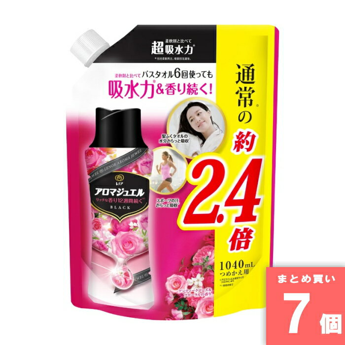 Rakuten - P&G(ピーアンドジー) [まとめ買い]【7個セット】レノアアロマジュエル アンティークローズ＆フローラルの香りつめかえ用特大サイズ 1040ml