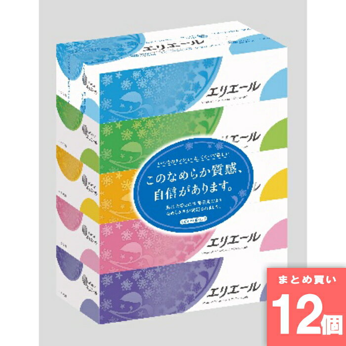 Rakuten - 大王製紙 エリエールティッシュ 180組 5箱 大王製紙 [まとめ買い]【12個セット】 シロ [取寄10][4902011713619]