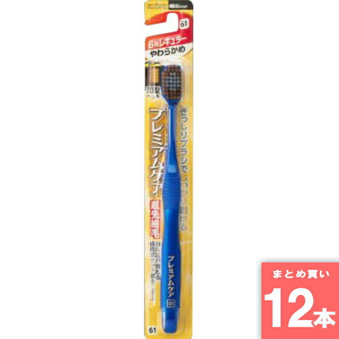 エビス [まとめ買い]【12本セット】プレミアムケアハブラシ 6列レギュラー やわらかめ