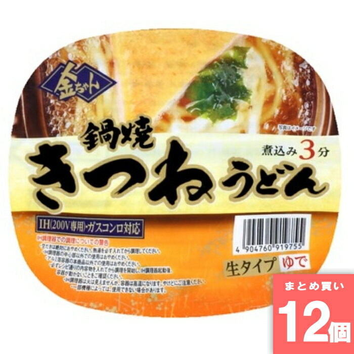 Rakuten - 金ちゃん鍋焼きつねうどん [まとめ買い]【12個セット】 [取寄10][4904760919755]