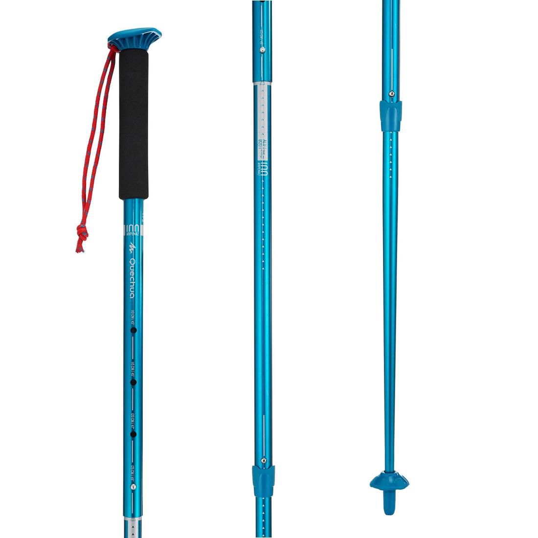 FORCLAZ(フォルクラ)登山・トレッキングトレッキングポールI型ピンロックタイプA100-1本-ダークブルー-ワンサイズ-8493063