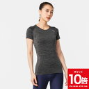 【ポイント10倍 2月4日(日)20:00〜2月10日(土)1:59】KIPRUN キプラン ランニング ジョギング Tシャツ SKINCARE レディース ブラック Mサイズ 8548024