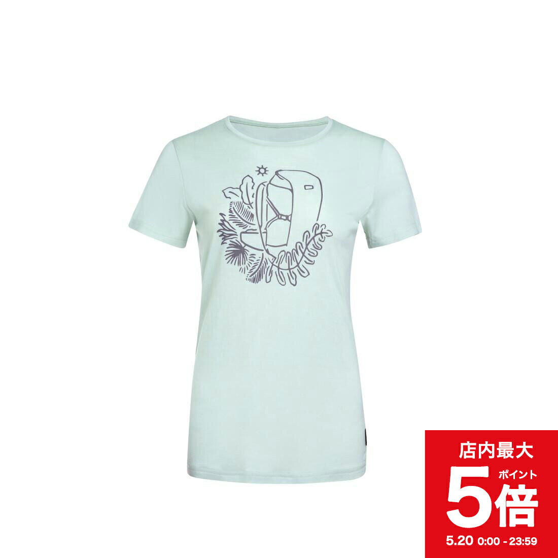 【ポイント5倍 5月20日(月)0:00～23:59】FORCLAZ フォルクラ 登山 トレッキング Tシャツ メリノウール..