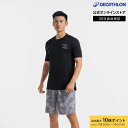 【ポイント10倍】DOMYOS ドミオス フィットネス Tシャツ 半袖 クルーネック 透湿性 エッセンシャル メンズ