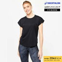 【ポイント10倍】DOMYOS ドミオス カーディオ トレーニング ルースフィット Tシャツ Laser Cut レディース