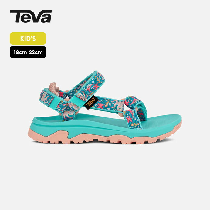 メーカー希望小売価格はメーカーサイトに基づいて掲載していますTEVA/テバ HURRICANE XLT JR/ハリケーンエックスエルティジュニア(キッズ) 1177430C 【TEVA】 世界で初めてのスポーツサンダルを生み出したブランド。アドベンチャー精神からインスパイアされたシンプルで機能的なフットウェアは、アクティブなライフスタイルを送る多くの人々に愛されています。 Hurricane XLT JRは、人気モデルHurricane XLT 2をベースにアップデートしたキッズサンダル。 子どもたちがどこでも思いのままに好奇心を追いかけられるように仕上げた最新モデルで、毎日が“遊び場”になるような快適性を備えています。クッション性をさらに向上させ、必要な部分にはパッドを追加。アウトソールのラグパターンもアップデートし、さまざまな地面で安定したグリップ力を発揮します。 機能性 ・速乾性に優れた100％REPREVE®再生ポリエステルストラップ ・3点調整可能なユニバーサルストラップシステムにより、足に合わせた自在なフィット感を実現 ・従来比2倍の強度を誇るFuseLock™面ファスナーにより、安定した耐久性のあるホールド感を提供 ・前モデル（Hurricane XLT 2）よりEVAを5mm追加したトップソールで、より心地よいクッション性を確保 ・ラグパターンをアップデートしたアウトソールが、優れたトラクションと安定性を発揮 カラー/(OLR)オーシャンクリーチャーズブルーラディアンス サイズ/18.0cm、19.0cm 重量/－ 素材/100%REPREVE®再生ポリエステルストラップ、30%再生EVAミッドソール、30%再生アウトソールラバー 　 DETAIL 商品詳細・特徴 　 COLOR VARIATION カラーバリエーション ※ディスプレイの種類や設定など閲覧環境によっては、実際の商品とお色が異なる場合がございます。予めご了承ください。 (OLR)オーシャンクリーチャーズブルーラディアンス 　 ATTENTION &nbsp; -必ずご確認ください- － 　 SIZE (平置き：約) 18.0cm US11.0 19.0cm US12.0 ・メーカーサイトよりサイズ表記を引用しています。 　 INFO ご案内 ブランド TEVA 商品名 HURRICANE XLT JR 品番 1177430C 重量 － 素材 100%REPREVE®再生ポリエステルストラップ、30%再生EVAミッドソール、30%再生アウトソールラバー 原産国 － ご注意事項 商品は他店舗での販売もしておりますので、タイムラグにより在庫数のずれが生じる場合がございます。万が一品切れの場合は誠に申し訳ございませんが、何卒、ご容赦の程お願い申し上げます。