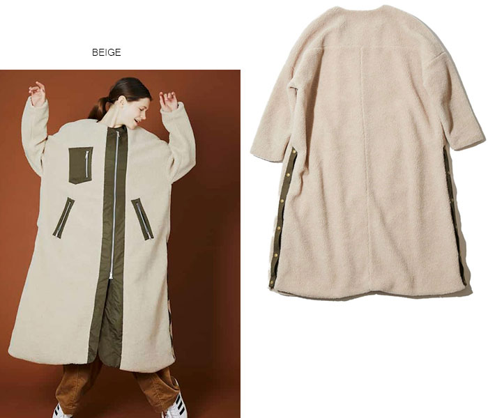 【SALE】F/CE. エフシーイー ボアスーパーロングコート F1902FCUC00016◆5ss