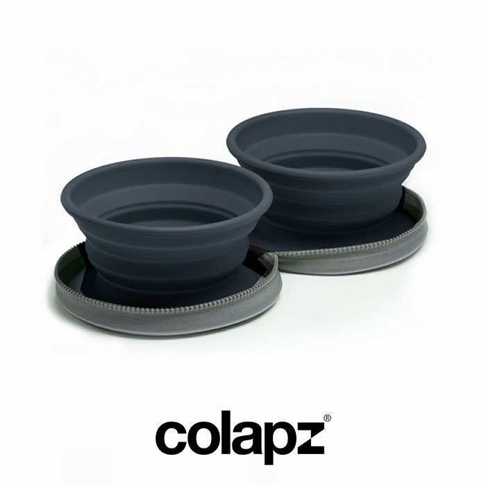 【返品不可 [衛生商品] 】【国内正規品】colapz　コラプズ　Collapsible Twin Dog Bowls　ペット用ボウル2個セット　SORC-COL0962【アウトドア　キャンプ　コンパクト　散歩　お出かけ　折りたたみ　ドッグ　キャット　犬　猫】