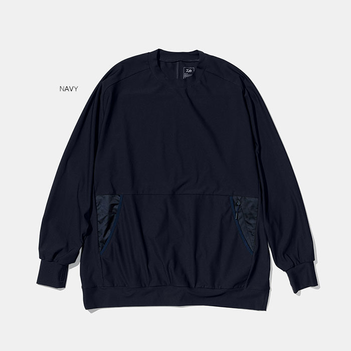 【SALE 】DAIWA LIFE STYLE　ダイワライフスタイル　L/S SWEAT STRETCH CREW　ロングスリーブスウェットストレッチクルー　DE-113-7023WEX【アウトドア　キャンプ　ハイキング　ミリタリー】◆4