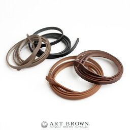 アートブラウン ベルト レディース ART BROWN アートブラウン　レザー細ベルト 53214-2-00615