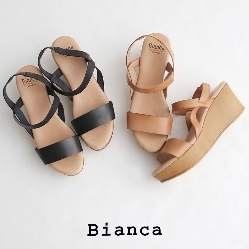 ビアンカ 【SALE】Bianca ビアンカ　ゴムベルトウェッジサンダル　8156◆5ss