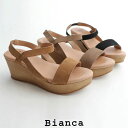 ビアンカ 【SALE】BIANCA ビアンカ ゴムベルトウェッジサンダル　8156(suede)◆5ss