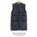 ラベンハム LAVENHAM ラベンハム ウィメンズ キルティングロングベスト ジレ LV6187