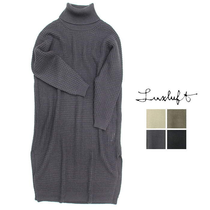 Rakuten - 【SALE 60%OFF】Luxluft ルクスルフト　ワッフルタートルニットワンピース　591-8225715◆6ss