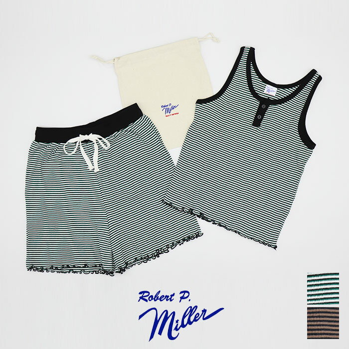 【SALE対象外】miller ミラー　ボーダータンクトップ&ショートパンツセット　RM211-230/232