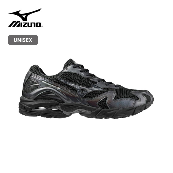 Rakuten - MIZUNO/ミズノ　WAVE RIDER 10/ウエーブライダー10(ユニセックス)　D1GA243108【ユニセックス】【(08)ブラック×ブラック×メタリックグレー】