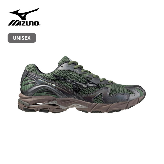 Rakuten - MIZUNO/ミズノ　WAVE RIDER 10/ウエーブライダー10(ユニセックス)　D1GA243108【ユニセックス】【(09)オリーブグリーン×ブラック×メタリックグレー】