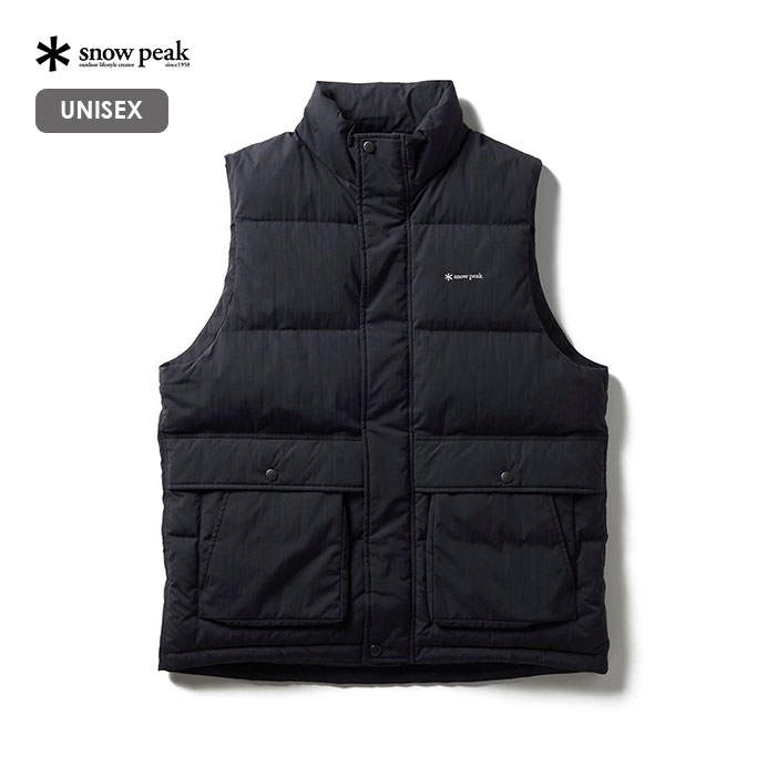 Rakuten - SNOW PEAK/スノーピーク　EVERYDAY DOWN VEST/エブリデイダウンベスト　JK-25AU007【ユニセックス】【BLACK】【アウトドア　キャンプ　アウター】