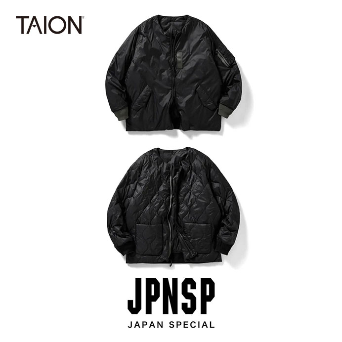 Rakuten - TAION/タイオン　REVERSIBLE MA-1 TYPE INNER DOWN JACKET/ジャパンスペシャル リバーシブル MA-1 ダウンジャケット　JK02JS【ユニセックス】【BK×BK】