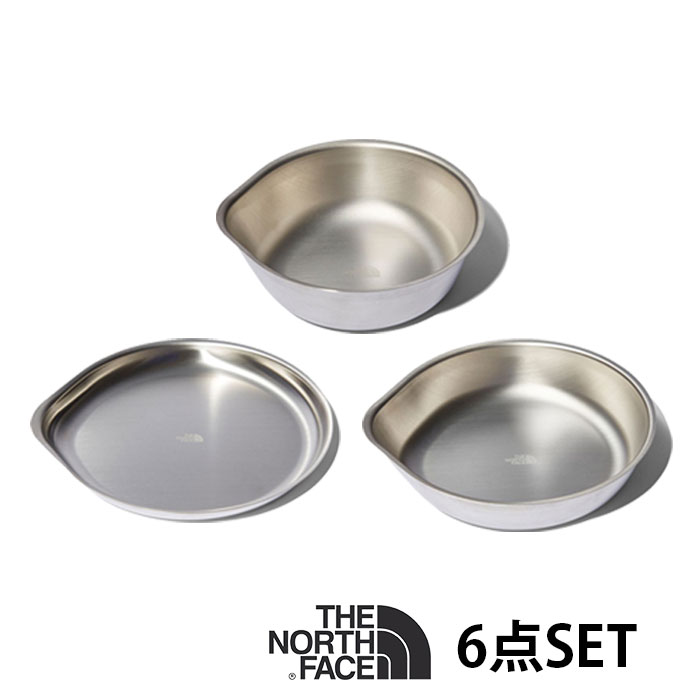【セットでお得♪】THE NORTH FACE ザ・ノースフェイス ボウル ペア6点セット【アウトドア キャンプ BBQ カトラリー テーブルウェア 皿 食器】...