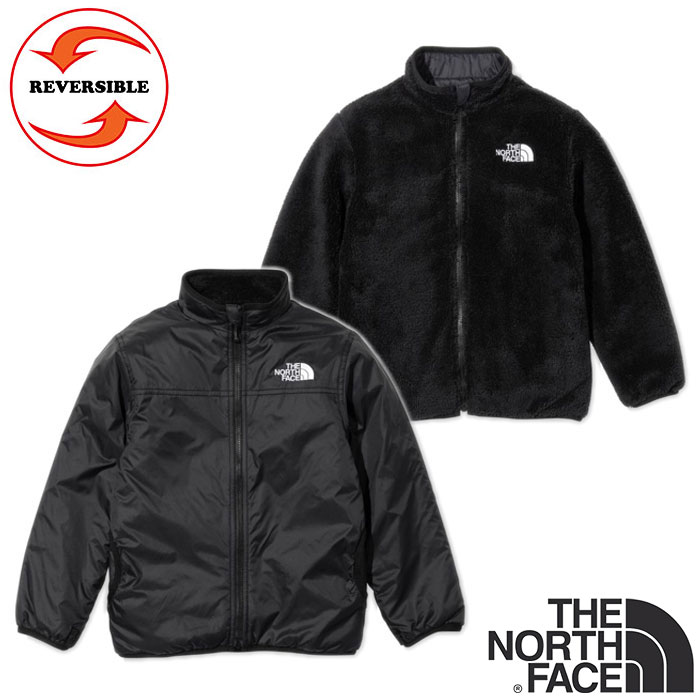 THE NORTH FACE ザ ノースフェイス Reversible Cozy Jacket リバーシブルコージージャケット（キッズ） NYJ82244【ブラック(K) (100～150cm) フリース ナイロン】