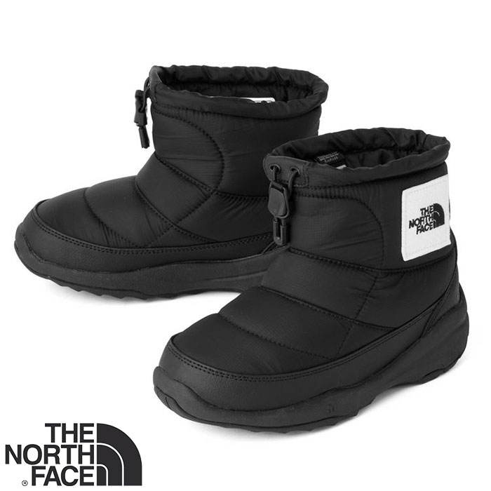 【撥水】【キッズ】THE NORTH FACE ザ ノースフェイス K Nuptse Bootie Logo Short ヌプシ ブーティ ロゴ ショート NFJ52280【ヌプシブーツ スノーブーツ ウィンターショートブーツ 撥水 14cm-22cm】【KIDS】